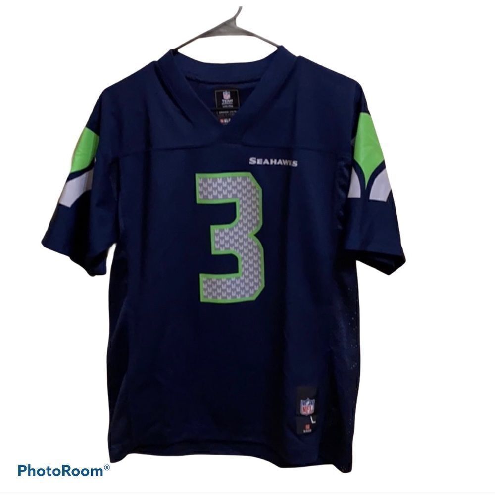 𝅺SEAHAWKS Russell Wilson youth jersey 14/16